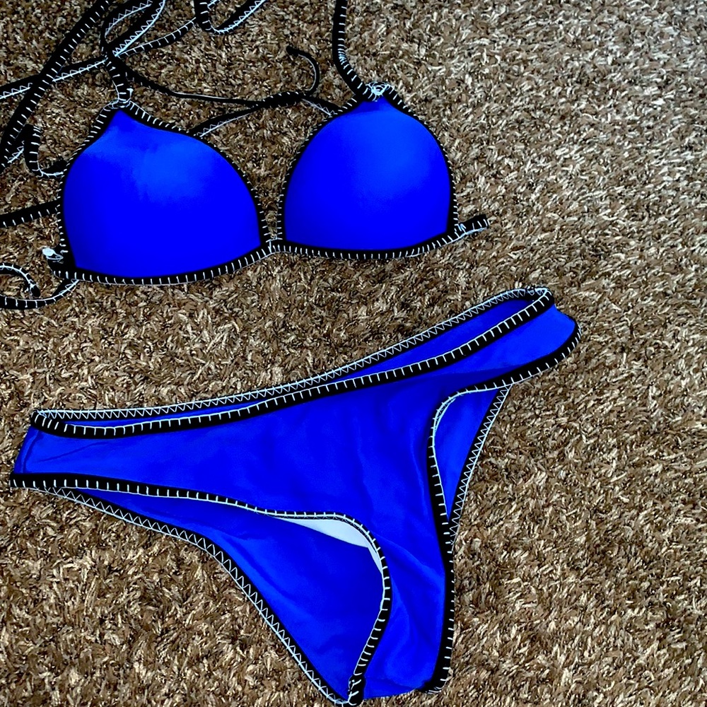 Blue swimsuit